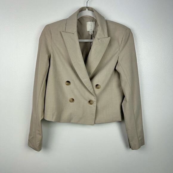 NEW Joie Tan Oatmeal Short Blazer Suit Jacket Women’s Career Wear Size XS - Picture 1 of 6